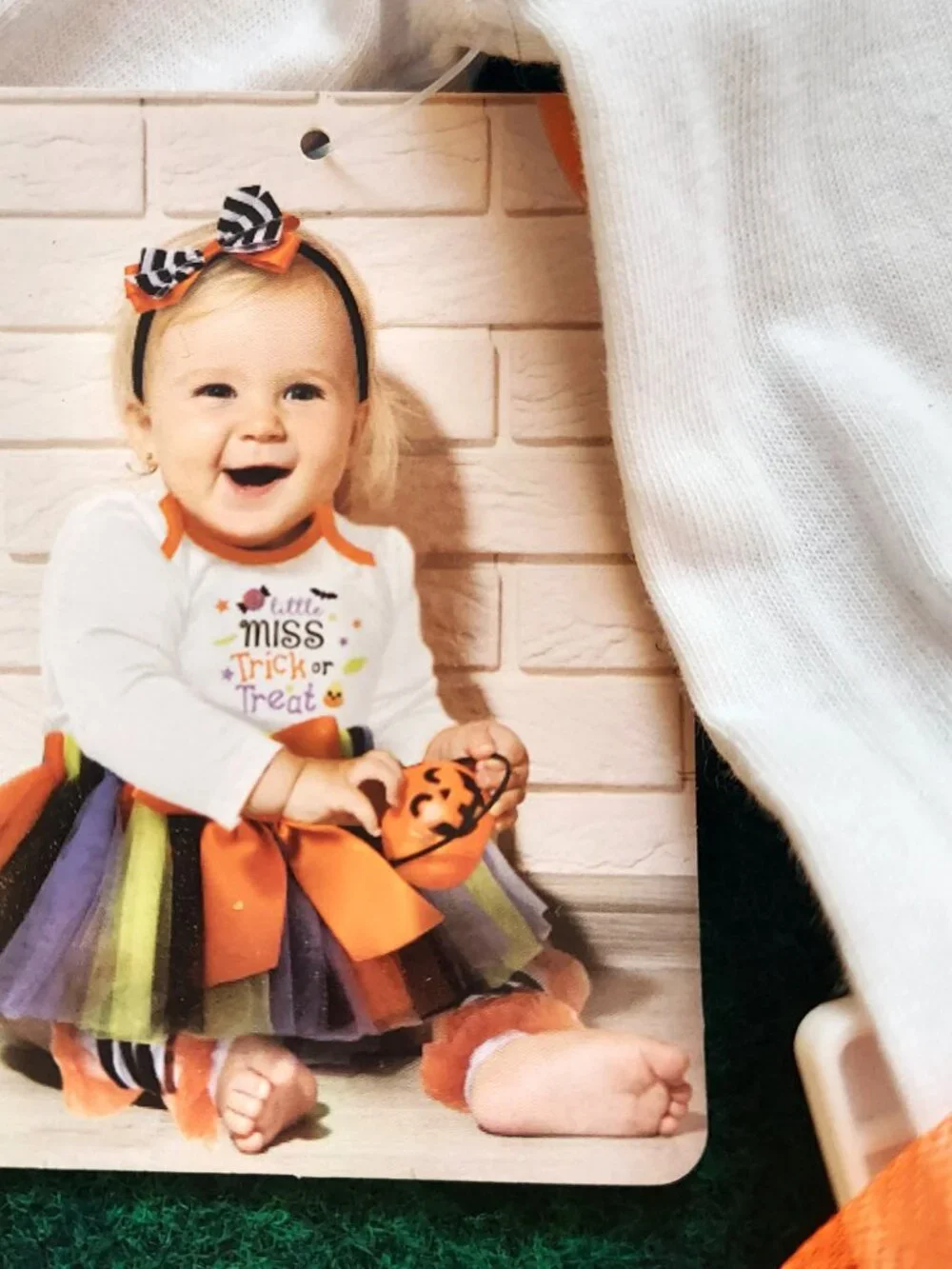 Adorable! 4pc Baby Girl Halloween LITTLE MISS TRICK OR TREAT costume 3 mos NWT